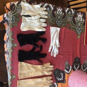 Vtg gloves costume mid century